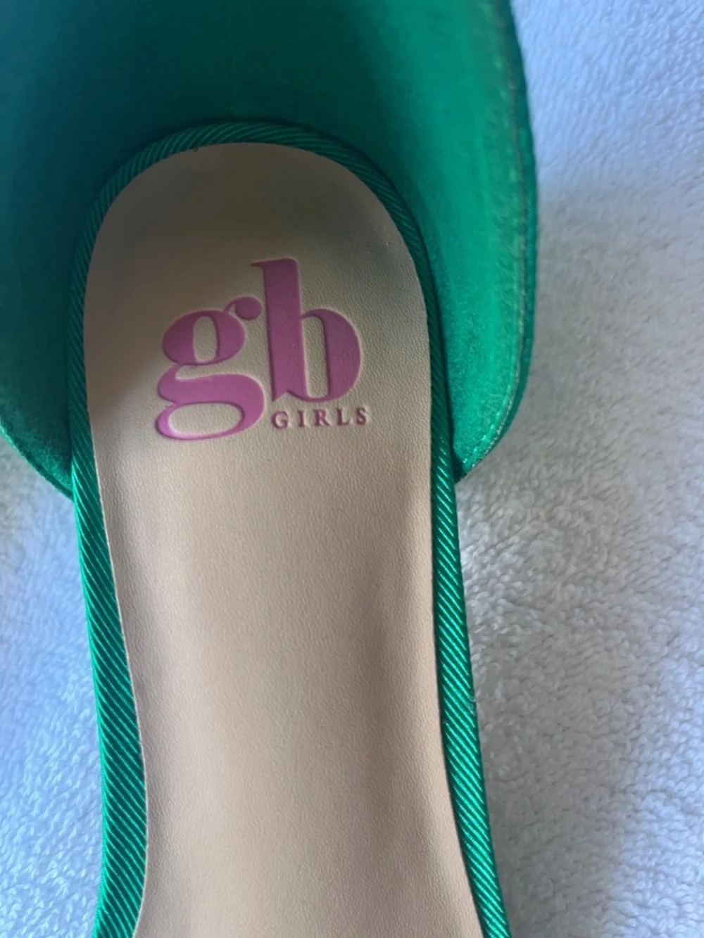 GB girls Emerald Green Ankle-Strap Open-Toe Sandals